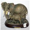 Image 1 : Mama & Baby Elephant Statue 9" Tall