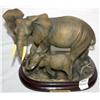 Image 2 : Mama & Baby Elephant Statue 9" Tall