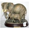 Image 3 : Mama & Baby Elephant Statue 9" Tall