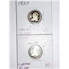 Image 1 : 1827 and 1830 Capped Bust Silver Dime VG