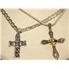 Image 1 : Sterling Necklace w/Cross Pendant Times the Money