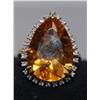 Image 2 : 3.00 CTW AAA Yellow Citrine & Diamond Ladies Ring