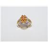 Image 1 : AAA Yellow Sapphire & Diamond Hand Made Ring