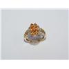 Image 2 : AAA Yellow Sapphire & Diamond Hand Made Ring