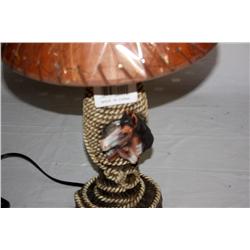 Set of 2 Rope Design Lamps with Shades