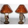 Image 3 : Set of 2 Rope Design Lamps with Shades