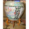 Image 2 : Large Plant Vase Hand Painted
