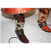 Image 1 : Set of 2 Boot Design Lamps with Shades