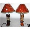 Image 3 : Set of 2 Boot Design Lamps with Shades
