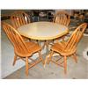 Image 2 : Wooden Dining Table & 4 Wooden Chairs