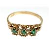 Image 3 : AAA Australian Opal & Emerald Ladies Ring