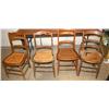 Image 1 : Lot of 4 Antique Chairs