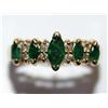 Image 1 : AAA Colombian Emerald & Diamond Ladies Ring