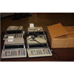 Lot of 4 Calculators w/ extra rolls