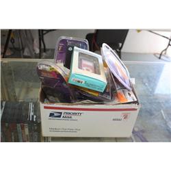 Box Lot of Misc Battery Packs & Cable Adapters