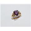 Image 1 : Vermeil 14KT  AAA  Amethyst Hand Made Ring