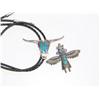 Image 1 : AAA Turquoise Navajo Design Bolo Tie Qty 2