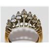 Image 3 : 1.00 CTW Diamond Cluster Cocktail Ladies Ring
