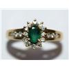 Image 1 : AAA Colombian Emerald & Diamond Ladies Ring