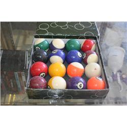 Complete Set of Cue Balls