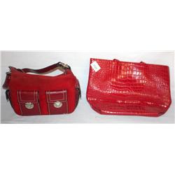 Lot Of 2 Red Purses