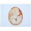Image 1 : 1900's Diamond Cameo Hand Carved Large Piece