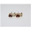 Image 1 : AAA Garnet & Diamond Hand Made Ladies Earrings