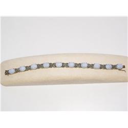 AAA Moonstone & Marcasite Hand Made Bracelet