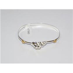 Sterling Silver Shell Bangle Bracelet
