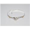 Image 1 : Sterling Silver Shell Bangle Bracelet