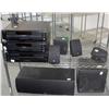 Image 1 : Rack Lot of Misc Speakers & CD players