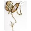 Image 2 : Oyster Shell Rosary Holder with Rosary Necklace