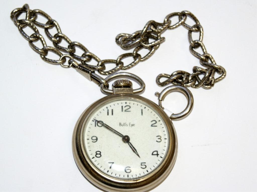 Vintage Bulls Eye Pocket Watch