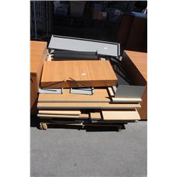 Pallet of Misc. Desk Parts
