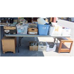 Table Lot of Misc Items
