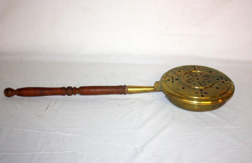 Antique Bed Warmer Before Electric Blankets