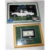 Image 2 : 2 Framed Pictures 1 of a Car & 1 of a Statue of 1