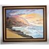 Image 3 : Framed Oil on Canvas of Ocean Scene