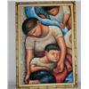 Image 3 : Framed Oil on Canvas of Children Sleeping