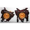 Image 3 : Set of 2 Saddle Design Clocks