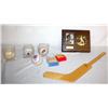 Image 2 : Lot of Ken Griffey Jr. Plaque & Clock, Mini Hockey
