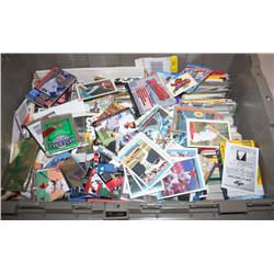 Bucket of Collectible Baseball Cards