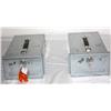 Image 4 : Lot of 2 Metal Cash Boxes