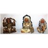 Image 2 : Set Of 3 American Indian Rainmaker Statues