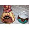 Image 2 : Lot of 2 Pottery and Fine Porcelain Vases