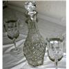 Image 1 : Crystal Decanter w/ 2 Glasses