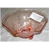 Image 2 : C. 1920's Lg. Pink Depression Glass Fruit Bowl Art