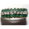 Image 1 : AAA Colombian Emerald & Diamond Ladies Ring