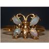 Image 2 : AAA Australian Opal Butterfly Design Ring
