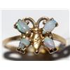Image 3 : AAA Australian Opal Butterfly Design Ring